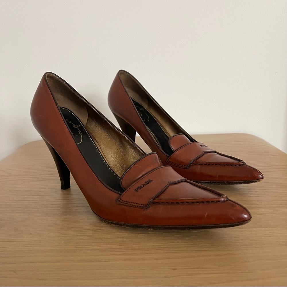 Vintage Prada Leather Heels